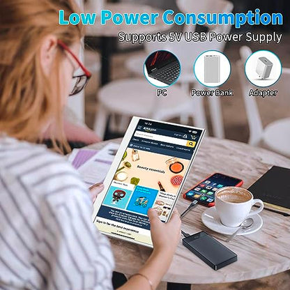 14 Inch Touchscreen Portable Monitor,FHD 1080p,100% sRGB Display,Built USB-C,HDMI,Mini DP,Folding Kickstand Extend Second Screen for Laptop/PC/Phone/Game Console - size: 14 Inch