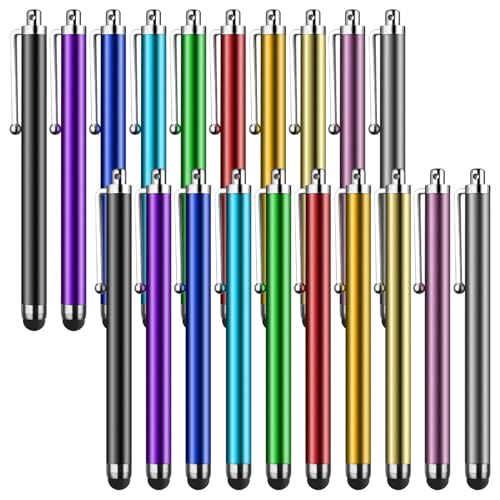 Stylus Pens for Touch Screens,SLKIJDHFB 20 Pack Universal Capacitive Touch Screen Pens for iPad,Tablets,Samsung Galaxy,Smartphones,All Universal Touch Screen Devices - color: 20Color