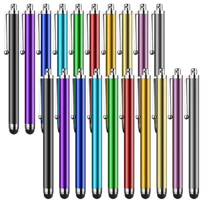 Stylus Pens for Touch Screens,SLKIJDHFB 20 Pack Universal Capacitive Touch Screen Pens for iPad,Tablets,Samsung Galaxy,Smartphones,All Universal Touch Screen Devices - color: 20Color
