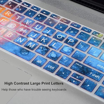 Keyboard Cover for HP Laptop 15-db/da 15-dw 15-dy 15-ef 15-bs/bw 15-ef 15t 15z 15.6" 15-db0011dx 15-dy5399nr 15-dy2795wm 15-dw0037wm/dw1083wm 15-ef1001ds, HP 17-by/bs/ca 17.3 Keyboard Skin, Nebula - color: Nebula