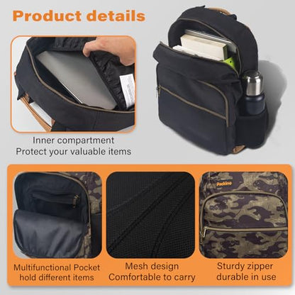 24L Travel Laptop Backpack, Business Anti Theft Slim Sturdy Large Laptops Backpack, Water Resistant College Computer Bag Gift for Men & Women Fits 17 Inch Notebook, Camouflage