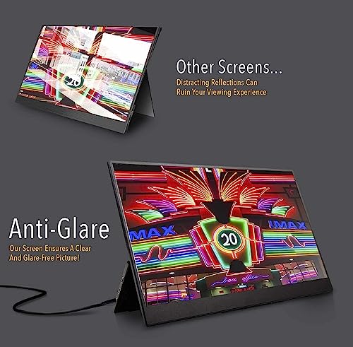 SideTrak Solo Pro 15.8" Portable Monitor for Laptop | FHD 1080P LED IPS Dual Display w/Anti-Glare Screen, USB & Mini HDMI, Laptop Monitor Extender for Mac, PC, Chrome, HDR & Speakers - style: Non-Touchscreen
