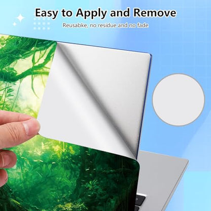 Universal Laptop Skin Sticker Decal for 11.6”12" 13" 13.3" 14" 15" 15.4" 15.6" Reusable Waterproof Scratch-Scratch Resistant Protective Vinyl Laptop Notebook Skin Stickers - Beautiful Green Forest - color: Beautiful Green Forest