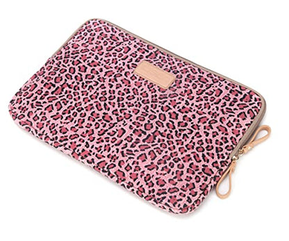 BSLVWG 10 Inch Laptop Sleeve Multi-Color & Size Choices Case/Water-Resistant Neoprene Notebook Computer Pocket Tablet Briefcase Carrying Bag/Pouch Skin Cover - color: Red Leopard, size: 10 inch