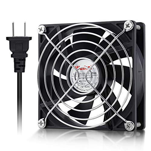 Wathai EC 92mm AC Axial Cooling Fan 110V 120V Industrial Case Fan 90mm | AC 110v - 240V Dual Ball High Speed Energy-efficient and lightweight - style: 92x25mm