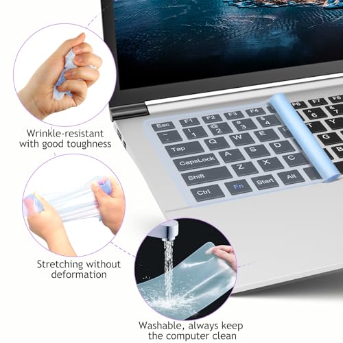 Universal Keyboard Protector Cover Skin for Laptop Notebook 13" 14" Laptop Notebook Ultra-Thin Silicone Waterproof Dustproof Keyboard Protector Skin(Colour Mixture,4Pcs) - color: Colour Mixture 4Pcs
