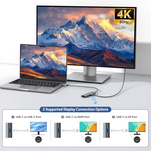Acer 10Gbps USB C Hub with 4K@60Hz USB-C Display Output, 4-Port USBC Splitter with 100W PD, 2*USB-C 3.2 Data Transfer, USB C Dongle for Laptop, MacBook Neo/Pro/Air, iPad Pro and Type-C Devices