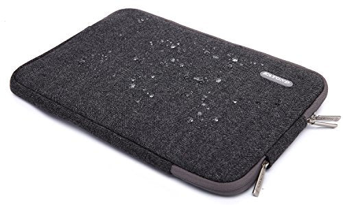 Herringbone Woollen Water-Resistant for 14-14.1 Inch Laptop Sleeve Case Bag (14-14.1 Inches, Black) - color: Black, size: 14-14.1 Inches