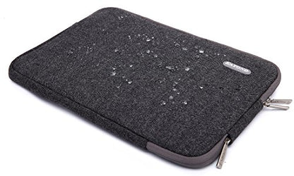 Herringbone Woollen Water-Resistant for 15-15.6 Inch Laptop Sleeve Case Bag (15-15.6 Inches, Black) - color: Black, size: 15-15.6 Inches