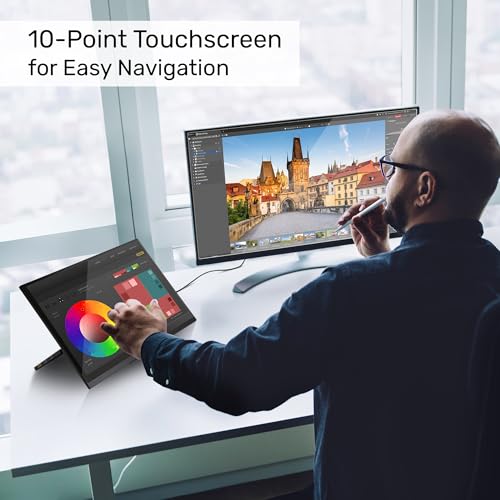 SideTrak Solo Pro 15.8" Touchscreen Portable Monitor for Laptop | FHD LED IPS Dual Display, 10-Point Touch, USB-C® & HDMI Laptop Screen Extender for Mac, PC, Chrome, HDR (Touchscreen) - style: Touchscreen