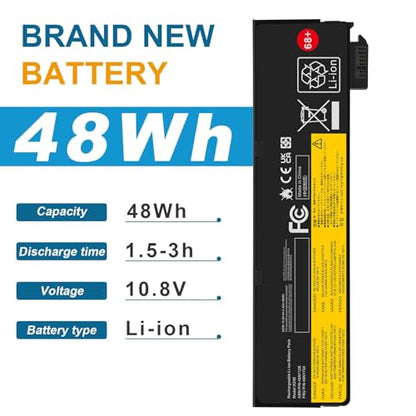 ASUNCELL 48WH Battery 68+ for ThinkPad T440 T450 T460 T460P T470P T550 T560 X240 X250 X260 X270 L450 L460 L470 P50S W550s 0C52861 0C52862 Series 45N1125 45N1126 45N1127 45N1128 45N1129 - size: T440 8.86 * 3.15 * 1.38 in