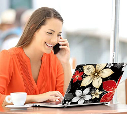 Laptop Notebook Skin Sticker Cover Decal Fits 12 13 13.3 14 15 15.4 15.6 inch Laptop Protector Notebook PC | Easy to Apply, Remove and Change Styles (Flowers) - color: Flowers