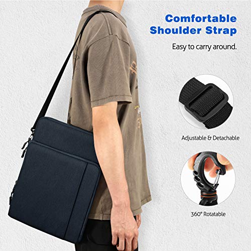 MoKo 13.3-14 Inch Laptop Sleeve Bag Carrying Case with Accessory Pocket | Fits MacBook Pro 14-inch M3/M2, MacBook Pro 13-inch M2/M1, MacBook Air 13.6-inch M2 and Surface Pro 9/8 13-inch, Indigo - color: Indigo, size: 13.3-14 Inch