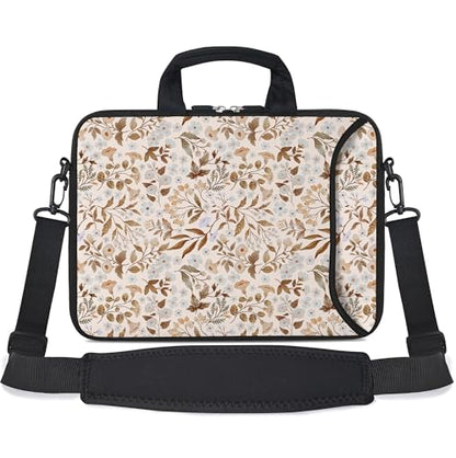 17 inch Laptop Shoulder Bag Carrying Case with Handle Fits 15.6/16/17/17.3/17.4 inch Laptop Notebook (Sicilian Flowers, 16-17.3 inch) - color: Sicilian Flowers