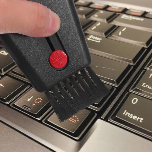 2pcs Laptop Cleaning Kit with Lightweight Nylon Brushes for Electronics, Portable Screen Brush for Computers and Electronic Devices, for Travel and Office Use