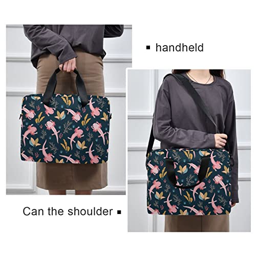 Axolotl & Sea Weed Aquarium Laptop Case 15.6 inch | Waterproof Laptop Briefcase Laptop Bag for Women & Men - color: Color 11