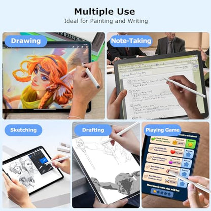 KARFUN 2 in 1 Stylus Pen for iPad Fast Charge | 2-in-1 Active Stylus Pen, Fast Charge for iPad 10 Gen, for Pro 11/12.9", Air 3/4/5, mini 5/6, iPad 6/7/8/9/10
