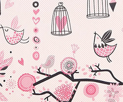 BSLVWG 10 Inch Laptop Sleeve Multi-Color & Size Choices Case/Water-Resistant Neoprene Notebook Computer Pocket Tablet Briefcase Carrying Bag/Pouch Skin Cover - color: Bird Pink, size: 10 inch