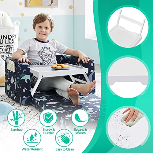 Artmeer FSC 100% Bamboo Bed Trays, Medium, 2-Pack, White | Two FSC 100% bamboo bed trays with folding legs and handles for meals, reading, laptops and serving in bed. - color: White, size: Medium (Pack of 2)