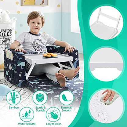 Artmeer FSC 100% Bamboo Bed Trays, Medium, 2-Pack, White | Two FSC 100% bamboo bed trays with folding legs and handles for meals, reading, laptops and serving in bed. - color: White, size: Medium (Pack of 2)