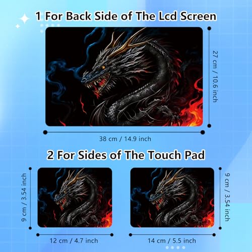 Universal Laptop Skin Sticker Decal for 11.6”12" 13" 13.3" 14" 15" 15.4" 15.6" Reusable Waterproof Scratch-Scratch Resistant Protective Vinyl Laptop Notebook Skin Stickers - China Dragon - color: China Dragon