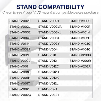 VIVO Heavy Duty Desk Clamp for Monitor Mount Desk Stand, No Scratch Universal Replacement C-clamp, Tabletop Surfaces up to 3.25 inches, Easy Install, Black, PT-SD-CP01A