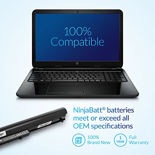 NinjaBatt Battery for HP 746641-001 740715-001 OA04 OA03 15-R029WM 15-R052NR 15-R015DX 15-G020DX 15-R137WM 15-D035DX 250 G3 15-D020DX HSTNN-LB5Y 0AO3 – High Performance [4 Cells/2770mAh/41wh] - size: HP OA04 OA03