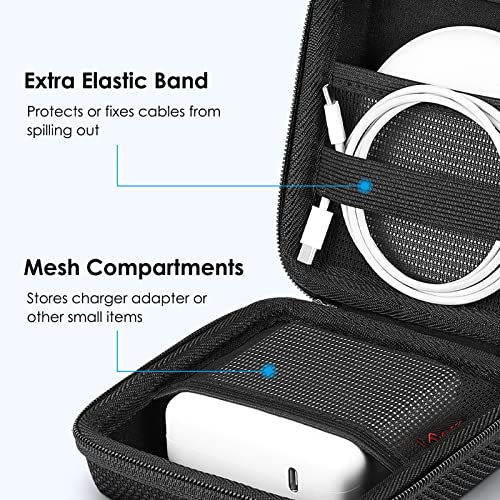 FINPAC Hard Laptop Sleeve w/Hard Charger Case for MacBook Pro 14 Inch 2023-2021 M3/M2/M1, MacBook Air 13 2022-2018, MacBook Pro 13 2022-2016