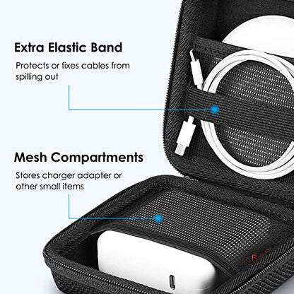 FINPAC Hard Laptop Sleeve w/Hard Charger Case for MacBook Pro 14 Inch 2023-2021 M3/M2/M1, MacBook Air 13 2022-2018, MacBook Pro 13 2022-2016