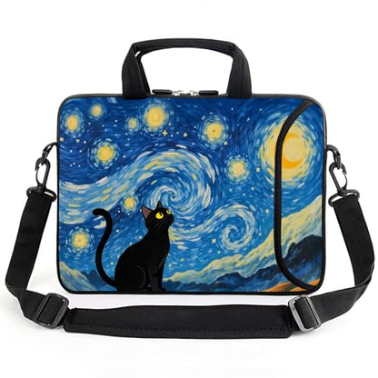 15" laptop sleeve laptop bag chromebook case adjustable shoulder strap with handle accessory pocket for men women (RYD-15-13) - color: Ryd-15-13