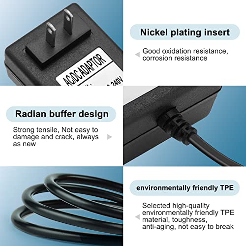 19V 1.3A 2.1A 3.42v Power Adapter for LG Monitor Power Cord 19V DC Power Supply Charging for LG 32" 27" 24" 23" 22" 20" 19" LCD LED HD TV Monitor Replacement Power Cord Cable