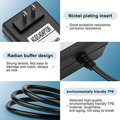 19V 1.3A 2.1A 3.42v Power Adapter for LG Monitor Power Cord 19V DC Power Supply Charging for LG 32" 27" 24" 23" 22" 20" 19" LCD LED HD TV Monitor Replacement Power Cord Cable