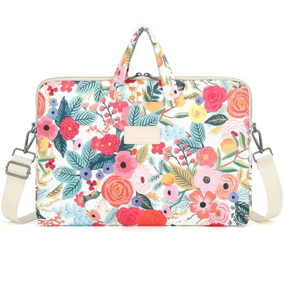DACHEE Laptop Shoulder Bag for 15 Inch/15.6 Inch Macbook Pro - color: Garden Rose Shoulder
