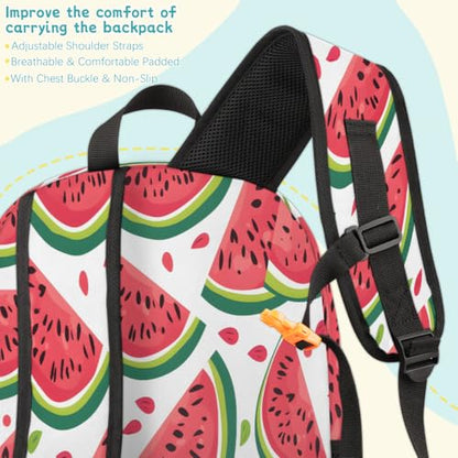 Watermelon Laptop Backpack for Women Men, 18.3 Inch Travel Work Backpacks, Summer Waterproof Computer Casual Daypack Nurse Teacher Bags - color: Multicolor 7