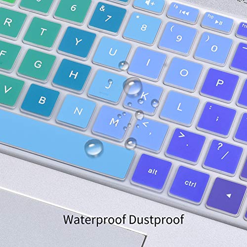 Keyboard Cover for HP 15.6 Laptop 15-dy 15-dw 15-ef 15-db/da 15-bs/bw 15-ef 15-dy5033dx 15-dy5399nr 15-dy5113dx dy5073dx 15-ef2033dx, HP Envy 17.3" 17-by 17-bs/ca 17t-by400/by500 17-by4623dx, Rainbow - color: Rainbow