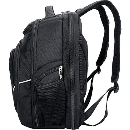 Swissdigital Design TSA-Friendly Large Backpack, Business Laptop Backpack for Men with USB Charging Port/RFID Protection Black | J16BT-1 - color: Black/Blue
