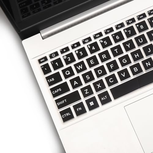 Keyboard Cover for 2026 2025 2024 HP 15.6 inch Laptop 15-fc 15-fd Series, HP 15z-fc000/fc100 15t-fd100 15t-fd000 15-fd0123dx 15-fd0127dx 15-fd0125dx 15-fc0146dx 15-fc0057wm fd0023dx fd0083wm fc0093dx - color: Black