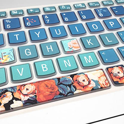 Keyboard Cover for Lenovo IdeaPad 320 330 330s 340s 520 720s 130 S145 L340 S340 15.6" 17.3"/ IdeaPad 3/Yoga C740 C940 15.6"/ ThinkBook 15/Lenovo-A12, Rose - color: Rose