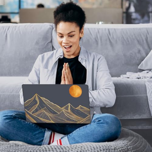 SUPERDANT Laptop Notebook Skin Sticker Cover Decal Abstract Mountain Laptop Protector Notebook PC Computer Art Protector Universal Notebooks Vinyl Decals Fits 12" 13" 13.3" 14" 15" 15.4" 15.6 inch