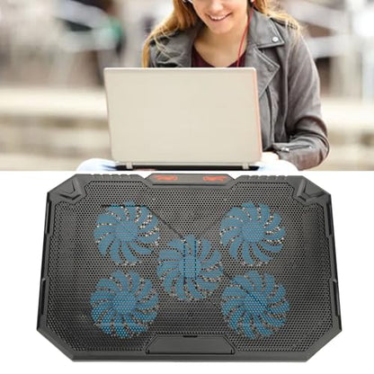 Laptop Cooling Pad, RGB Lighting, Iron, 7 Heights, Adjustable Angles, Laptop Cooling Pad, Prevent Overheating