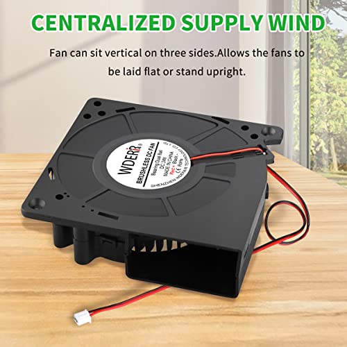 120mm x 32mm 24V DC Brushless Radial Centrifugal Blower Fan 2Pin Ball Bearing High Speed for DIY Cooling Ventilation Exhaust, Inflatable Fan Replacement Project - style: 24V 2PIN