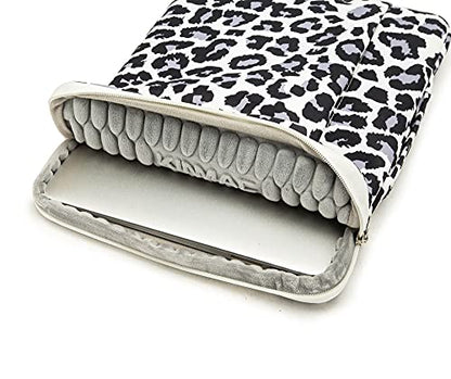 Kinmac 360 Protective Laptop Case Bag Sleeve with Handle for 12 inch-13.3 inch Laptops, Surface Pro, MacBook 13, MacBook Air 13" Retina, iPad Pro 12.9 (Leopard) - color: Leopard, size: 12 inch-13.3 inch