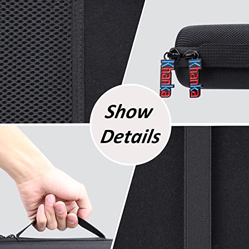 khanka Hard Case for Baseus 100W USB C Laptop Charger 20000mAh Power Bank | EVA Hard Shell, Accessory Storage Pocket, Travel-Ready Portable Storage, Impact Resistant Protection, Protective Case Only