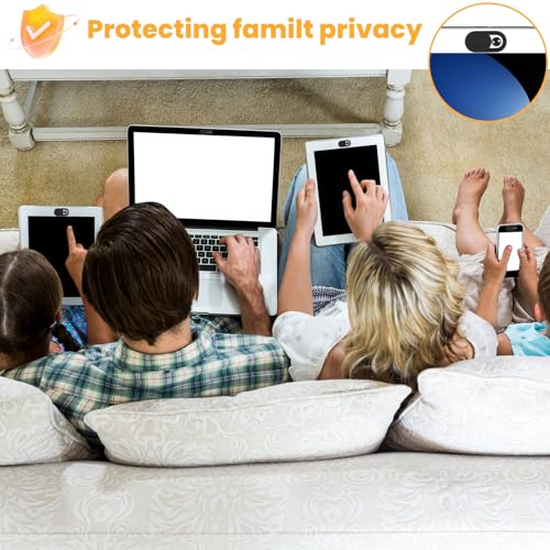24PCS Camera Cover Slide, 0.03 inch Ultra-Thin Webcam Cover Camera Blocker Slider for Laptop Desktops PC Tablet Cell Phone to Protect Your Privacy and Security