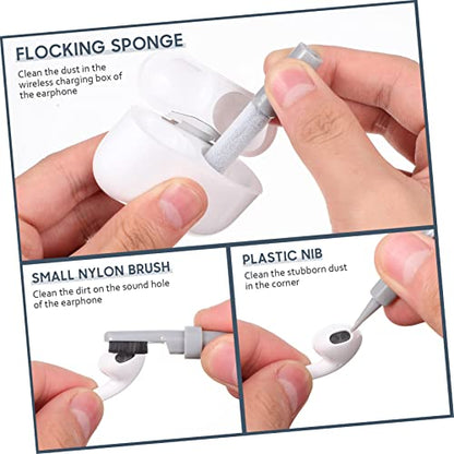 Angoily 2sets Electronic Cleaning Kit with Cleaning Brush Pen Wiper Key Cap Puller Portable Spray Bottle for Headphones Keyboards Laptops Phones Pc Monitors
