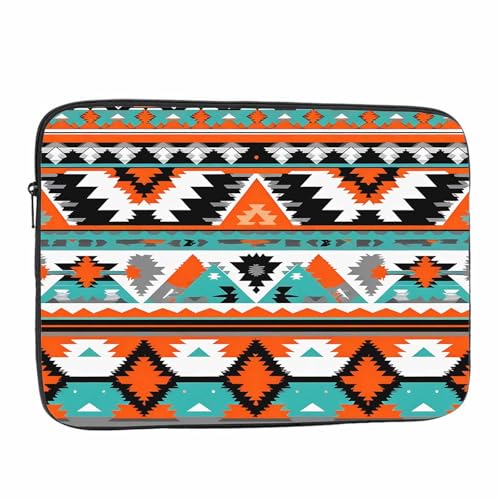 Laptop Sleeve Bag 15.4 15.6 Inch,Ethnic Aztec Geometric Native American Indian Style Mexican Colorful Protective Polyester Computer Cases Laptop Cover Tablet Travel Cover - color: LPS-002