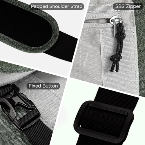 OIWAS Messenger Bag for Men, 15.6 Inch Laptop Satchel Crossbody Bag, Green | Padded laptop sleeve; built-in bottle holder & reflective safety strips; large shoulder bag for college, work, travel - color: 15.6 Inch-green