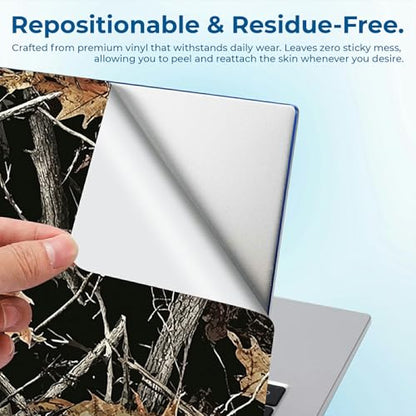 Reusable Universal Laptop Skin Sticker, Cut to Fit for 11.6–15.6 Inch Laptops, Waterproof Protective Film, No-Residue - Camouflage - color: Camouflage