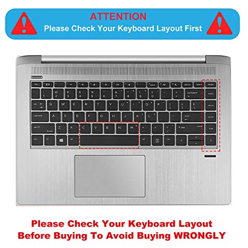 Keyboard Cover for HP ProBook 440 445 G9 G5 G6 G7 G8 G10, HP ProBook 430 G5, HP ProBook x360 440 G1, HP ProBook 640 G4 G5 G7 G8 14 inch Keyboard Protective Skin (Not fit 430/440/640 G2 G3) -Bk - size: 14 Inch