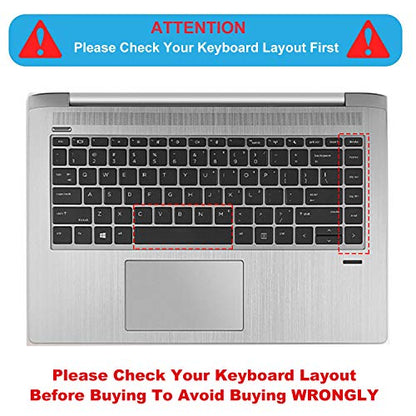 Keyboard Cover for HP ProBook 440 445 G9 G5 G6 G7 G8 G10, HP ProBook 430 G5, HP ProBook x360 440 G1, HP ProBook 640 G4 G5 G7 G8 14 inch Keyboard Protective Skin (Not fit 430/440/640 G2 G3) -Bk - size: 14 Inch